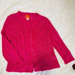 Hearts of palm Pink Cardigan size M Y2K style